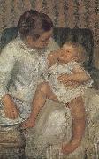 Mary Cassatt Mothe helping children a bath oil painting artist